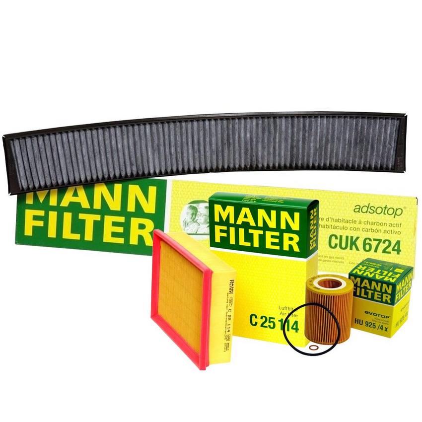 BMW Filter Service Kit 64319257504 - MANN-FILTER 3724803KIT